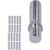 Yosoo Perno Ruota per Autoveicoli 20 Pezzi Perno di Conversione Ruota 50mm Lunghezza 33mm Sostituzione Adattatore Vite Ruota Gambo per -(M12x1.5 a M12x1.5) (M12*1.25-M12*1.5)