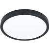 Eglo connect.z Smart-Home Lampada da soffitto a LED Fueva 6-Z, Ø 38,9 cm, ZigBee, app e controllo vocale Alexa, colore della luce: bianco caldo/freddo, dimmerabile, per bagno, nero, IP44