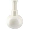 GILDE Vaso Filu in metallo - crema lucida - altezza 36 cm x larghezza 23 cm - vaso decorativo