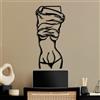Wallity Hanah Home Elegante accessorio decorativo da parete in metallo, nero, 33 x 70 cm, 100% metallo, spessore 1,5 mm, leggero e facile da appendere, perfetto per decorazioni moderne
