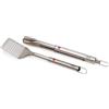 Joseph Joseph GrillOut Set di Utensili per BBQ in Acciaio Inox 2 Pezzi, Paletta e Pinze, Manico Regolabile, Occhielli per Appendere