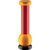 Alessi MP0210 - Macinasale, Pepe e Spezie di Design, in Legno di Faggio, Nero, Giallo e Rosso