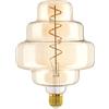 Eglo Lampadina XXL E27, dimmerabile, a spirale, stile rétro, molto grande, color ambra, 4 W, 200 lumen, luce bianca calda, 2000 K, lunghezza 20,5 cm