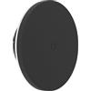 Eglo Lampada LED a muro per interni Valgiano, batteria, supporto magnetico, senza fili, touch, dimmerabile, ricarica USB, rotonda, in plastica nera, luce bianca calda fredda, IP44, Ø 15 cm