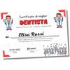 Auguriando Biglietto Auguri Laurea idea Regalo Laureata simpatico Gadget Laureato per la festa della dottoressa dottore biglietti auguri umoristici grandi formato in italiano (Dentista Donna)