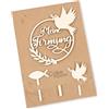 Augesak Decorazione per torta in legno, decorazione per torta con scritta in lingua tedesca My Firmung Firmung Girl, decorazione per torte e dolci, decorazione per torte