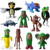 Audasi 10 Pcs Tung Tung Tung Sahur Figure,Set Di Figure D'Azione Brainrot Italiano Figure Divertenti Da Collezione Tralalero Tralala Giocattolo Da Scrivania Scimmia Squalo Creativo E Altri Giocattoli