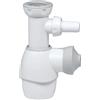 Wirquin 30723641 Set Completo Universale piletta e sifone all in One per lavabo e lavello, Bianco