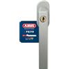 Abus Fg210 Maniglia con Blocco Antifurto, Serratura a Spinta con Cilindro per Finestre, Chiave Maestra, Livello di Sicurezza: 3, 59486, Argento