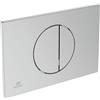 Ideal Standard - OLEAS M5, Piastra di comando meccanica WC, Placca di azionamento per cassette di risciacquo doppio scarico, Cromato