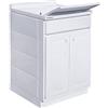 Trioplast Yellowshop - Mobile lavatoio 2 ante in resina interno-esterno pilozza lavabo lavanderia bagno Bianco cm 60x60 e 60x50 H84 (Cm L60 x P50 x H84)