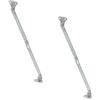 Gedotec 2 Pezzi GedoTec Aprire il pannello di controllo Supporto pieghevole freno Cerniera patta con Guida scanalata nel Braccio per Piegare legno sinistra destra utilizzato Qualità del marchio per Soggiorno - 2x Lunghezza 250 mm