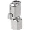 SELVFZ Mandrino ad aria in metallo aperto per pneumatici, resistente, 1/4 F-NPT Quick Air Clip On Quick