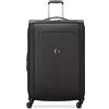 Delsey VALIGIA TROLLEY 4 DOPPIE RUOTE ESPANDIBILE 83 CM RICICLATO, nero