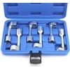 QWORK® 6 pezzi Inserto chiave a bussola per iniettori diesel, dimensioni 12/14/16/17/18/19 mm, attacco 12,5 mm (1/2 pollice), set di chiavi ad anello aperto