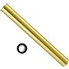 OPERMAXER Tubo extra lungo in ottone da 400 mm per sifone universale 1 1/4 x 32 mm raccordo tubo di prolunga con guarnizioni oro spazzolato
