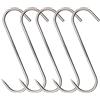 ARTOYS Ganci da Macellaio in Acciaio inox,Ganci da Cucina,(20cm 5mm) 5 Pezzi,per Carne Essiccamento, BBQ, Griglia, Agricoltore, Aacciatore