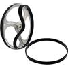 XIONGXIAOZHI 2 Pezzi Sega A Banda Gomma Antiscivolo, 12 Mm Larghezza, 3 Mm Spessore (8, 205mm)