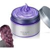 Wootapson Grigio Gel Colorato Per Capelli Lavabile,Tintura Per Capelli Permanente,Tipi Di Capelli Crema Capelli Grigio,Crema Colorante Capelli Unisex,Per Festa Cosplay Halloween (Purple, s)