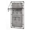HAKU Appendiabiti da Parete Antracite, Metallo - Dim. L 60 cm x A 120 cm x P 35 cm, Stile Industriale