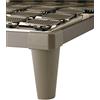 Tempur Gambe per letto standard a doppio piede per telaio del sistema Flex autoportante, plastica, marrone, cappuccino, 29 cm