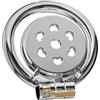 SeLgurFos Gabbia per il pene con fori di ventilazione a forma di cuore, gabbia di castità piatta da uomo, giocattolo sessuale per coppie, leggero e resistente, cintura di castità SM Bondage (silver,45mm)