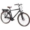 F.lli Schiano E-Moon, Bici Elettrica da Trekking 28 Inches per Adulti, 36V 14.5Ah Batteria Rimovibile, Motore 250W 40Nm, Cambio Shimano Nexus 7V Trekking Ebike, Nero