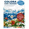 WhiteRaven Books Libro rilassante da colorare per adulti e adolescenti: Colora con i numeri - Paesaggi naturali in fiore: Viaggio di relax e antistress tra montagne, prati, boschi, laghi e mari