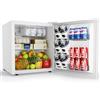 EUHOMY 46L Frigorifero Piccolo con Freezer: Frigorifero Monoporta Portatile con Porta Reversibile, Silenzioso, 7 Livelli Termostato Regolabile, Mini Frigo Bar da Ufficio, Camera, Hotel, Bianco