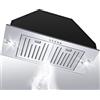 EALLMALL - Inserto cappa aspirante da 30 pollici, inserto cappa aspirante da 800 CFM, cappa aspirante ultra silenziosa, inserto cappa di ventilazione a 3 velocità, inserto