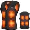 KEMIMOTO Gilet Riscaldato Donna, Elettrico Gilet Riscaldato con USB, Giubbotti Riscaldati a Batteria Doppi Controlle per all'aperto Lavoro Sci Escursionismo Caccia Moto (Senza Batteria)