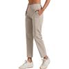 Pioneer Camp Pantaloni da golf da donna lunghi 7/8 con tasche laterali - Pantaloni elastici traspiranti per ufficio, viaggi e sport - Vita elastica con cordino - Pantaloni leggeri e indeformabili