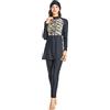 BlueSnow Modest Swimsuit for Women Long Sleeve Muslim Swimwear Burkini Islamic Arabic Swimming Costume (XL, Y18)