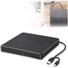 Leikurvo Unità DVD esterna USB 3.0 e Type-C portatile CD DVD +/-RW ROM drive per computer portatile PC desktop, CD DVD Burner Reader compatibile con sistemi operativi Windows XP / 2003 / Vista /7 /8/10/11