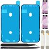 ZHUROUPU Adesivo per Adesivo Pre-Taglio Impermeabile 7pc Compatibile con per iPhone 11, Adesivo sullo Schermo LCD e Nastro Adesivo per Colla per la Batteria Interna (6,1 Pollici/Nero)