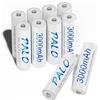 Mspalocell Batteria AA 3000mAh 10 pezzi, 1.2V Ni-MH AA batterie ricaricabili con scatola di polvere, batterie AA con alta capacità, batteria ricaricabile AA bassa autoscarica