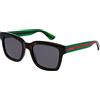 Gucci Gg0001sn Occhiali da Sole, Havana-Green-Grey, 58 Uomo