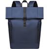 Generic Zaino impermeabile | Zaino da lavoro da uomo | Zaino leggero da viaggio arrotolabile | Zaino da viaggio per il fine settimana | Zaino casual Roll-top per la scuola per campeggio, scuola, Blu, Refer to