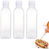 GIUSOBG Bottiglia Spremere 3 Pezzi Squeeze Bottiglia di Salsa 300ml Oliera Plastica Biberon Cucina Senza BPA Contenitore Oliera Spremere il Flacone Erogatore di Condimenti Per Squeeze con Tappi