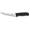 Victorinox Fibrox, Coltello per disossare, Coltello da Cucina Affilato, per Carne e Pesce, 15 cm, Lama Ricurva, Flessibile, Acciaio Inossidabile, Nero