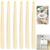 LEIBOCHAO Candele a LED, senza fiamma, candele a batteria, 6 candele a LED, candele finte decorative per matrimoni, Pasqua, feste, compleanni, [Classe energetica A]