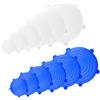 RUPECA Lotto 12 Coperchi in Silicone Estensibile, Coperchi Riutilizzabili Elastici, 12 Taglie Eco Coperchio in Silicone Stretch Adatta Diverso Contenitore, Mantenere Il Cibo Fresco (ROTONDO)