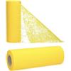 AmaCasa Runner da tavola giallo (17,5 cm x 25 m) - Nastro in tessuto non tessuto di alta qualità per eleganti decorazioni da tavola per matrimoni, compleanni e occasioni speciali