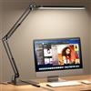 SKYLEO Lampada da Scrivania - Base Ultrasottile, Braccio Girevole Regolabile Lampada Scrivania, Dimmerabile, Timer, Funzione Di Memoria, 1300 LM, 12W, Nero