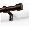 Joydeco Set asta per tende in bronzo regolabile, 76-114 cm, asta decorativa con tappo in alluminio, per doccia, camera da letto, soggiorno DEY2A