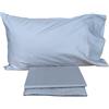 maè VIA ROMA, 60 Completo lenzuola matrimoniali 100% cotone tinta unita 180 set letto singolo matrimoniale una piazza e mezza francese (Singolo, terra)