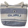 EGIDIO Borsa con Telo Mare Guru - Telo 90x170 cm - Tessuto 70% Cotone 30% Poliestere - Borsa Mare Inclusa - Asciugamano Spiaggia Estivo Unisex - Leggero e Compatto (blu, 90x170)