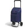 Gimi Argo I Carrello portaspesa leggero con capienza da 42 l e tasca frontale con zip | Carrello portaspesa antipioggia | Carrello leggero per fare la spesa