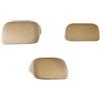 Blausky 2 coprisedili universali per poggiatesta auto, antipolvere, lavabile, per poggiatesta, elasticità, per auto, stile sedile posteriore, 20 x 22 cm, colore beige