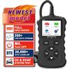 iKiKin Adattatore di Bordo dell'attrezzatura diagnostica OBD2, utilizzato per Il Lettore di codice di Bordo di OBD EOBD Strumento diagnostico automobilistico con Tutte Le funzioni OBDII, Nero